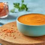 Puré de lentejas rojas con calabaza