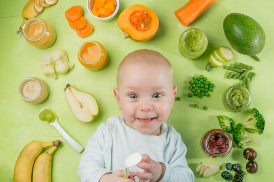 Menú diario para bebés de 6 a 9 meses