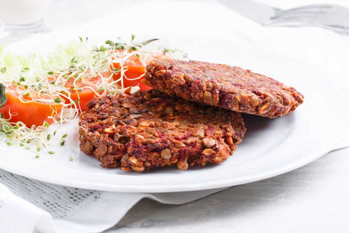 Receta de hamburguesas de lentejas con arroz para bebés
