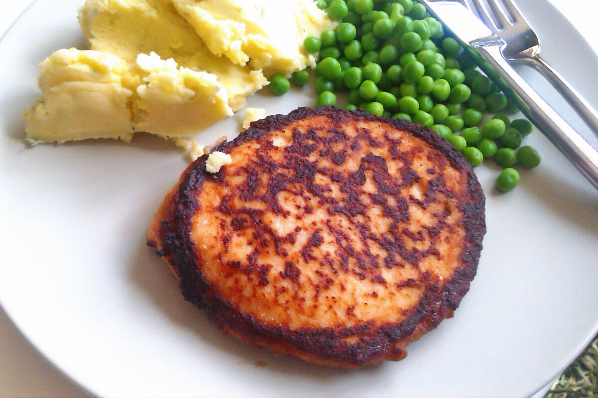 Hamburguesa de salmón