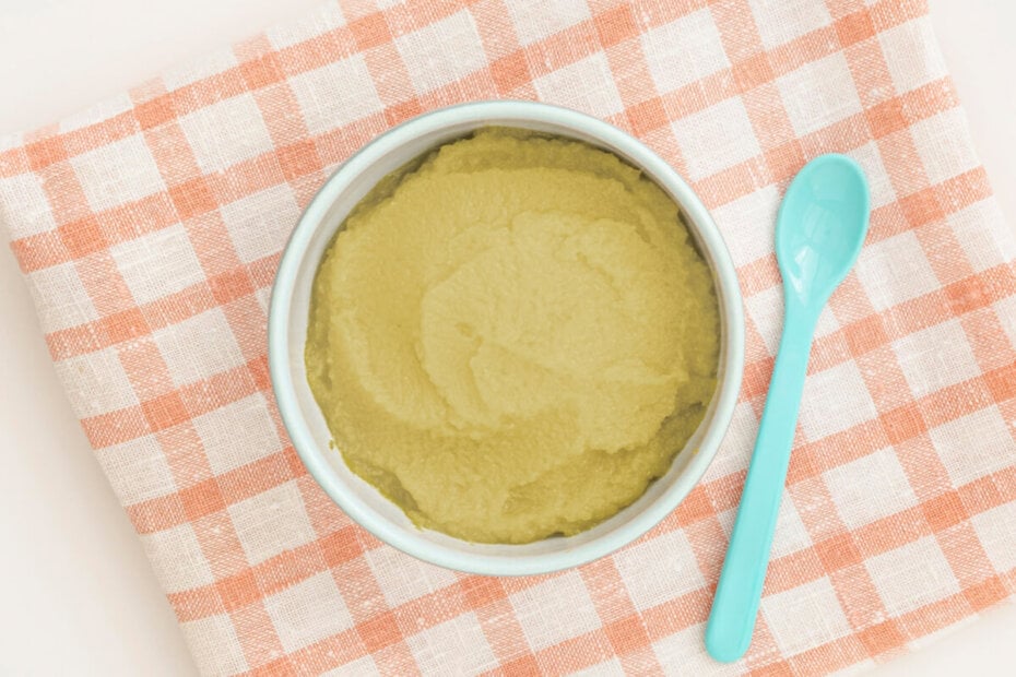 Receta de puré de patata con rape para bebés