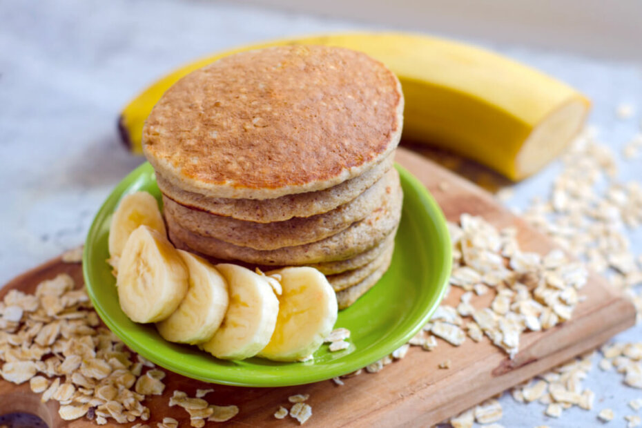 Receta de tortitas de avena y plátano para bebés