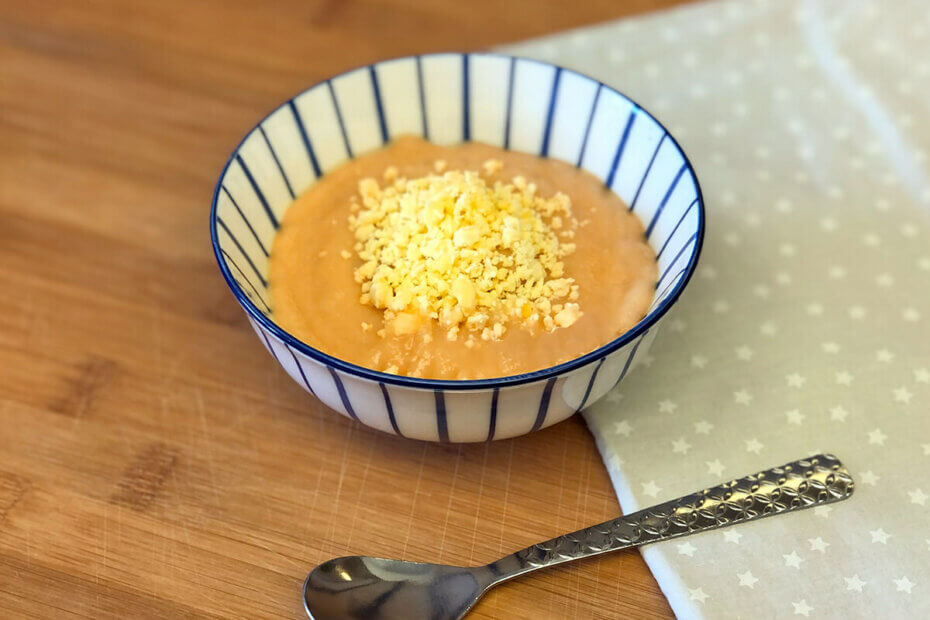 Receta de puré de verduras con yema de huevo para bebés