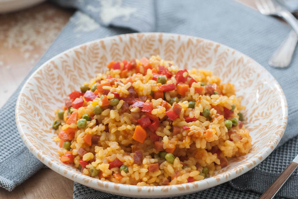 Receta de arroz con verduras para bebés