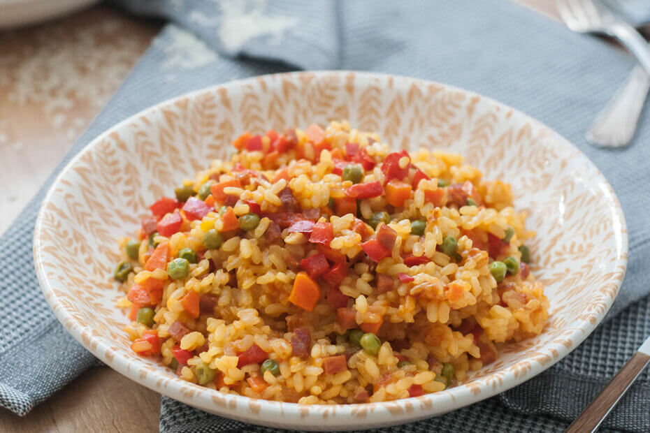 Receta de arroz con verduras para bebés