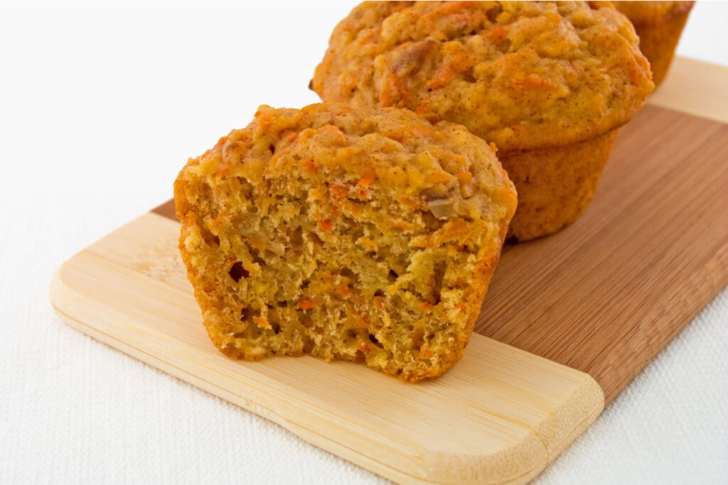 Receta de pasteles o bizcochos de zanahoria para bebés