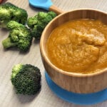 Receta de puré de brócoli y zanahoria para bebés