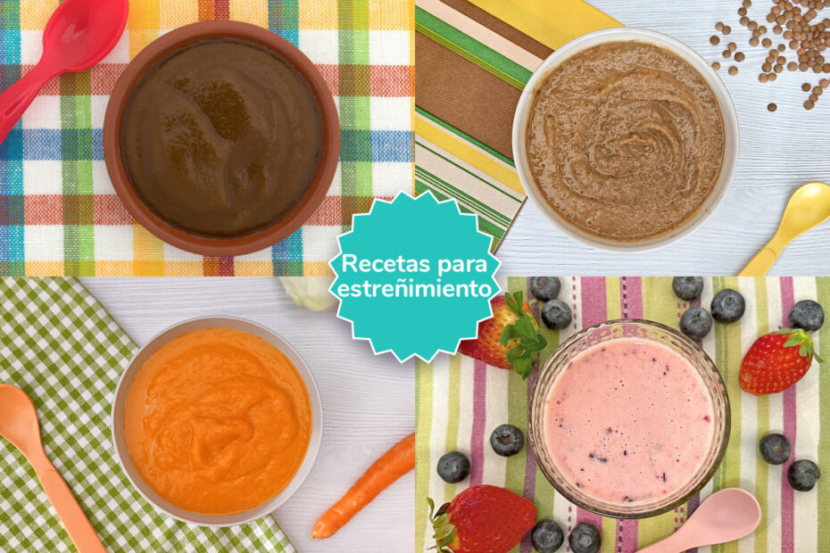 Recetas de purés y papillas para aliviar el estreñimiento del bebé