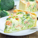 Receta de quiche de brócoli y salmón para bebés