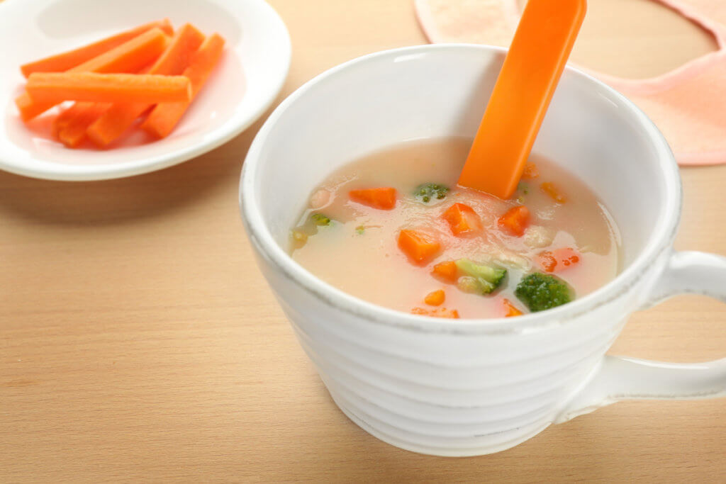 Receta de sopa de zanahoria y pollo para bebés