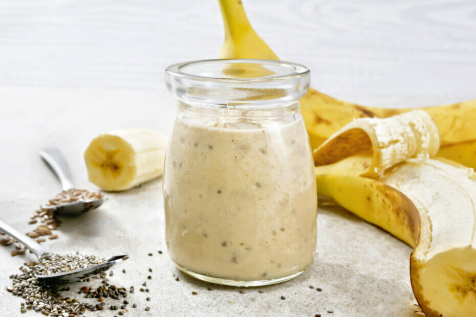 Receta de papilla de chía y plátano para bebés