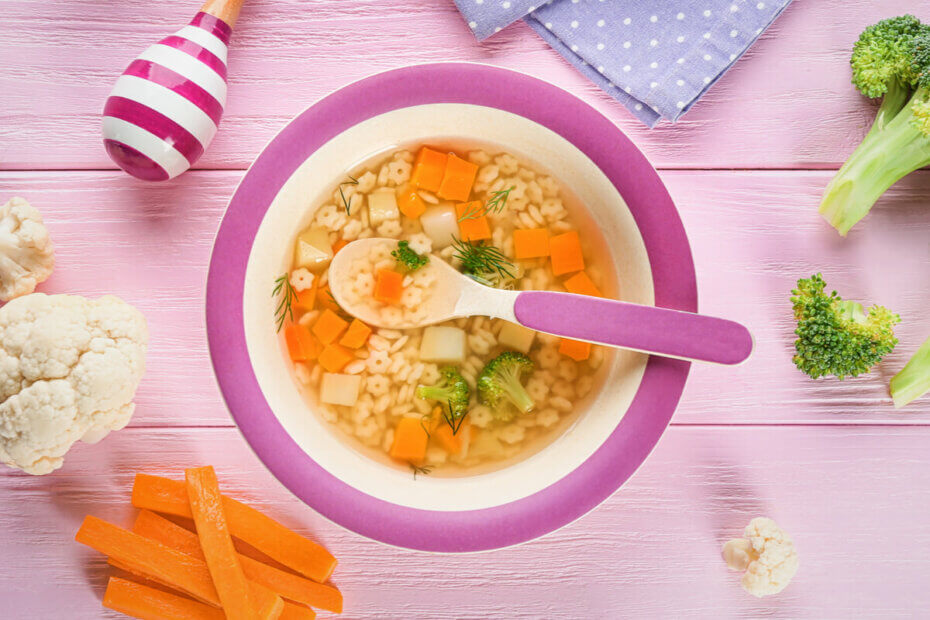 Masaje Agarrar Engreído Sopa de pasta y verduras para bebés - Recetas para mi bebé