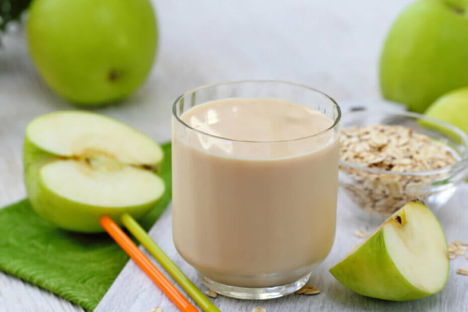 Receta de colada de avena y manzana para bebés