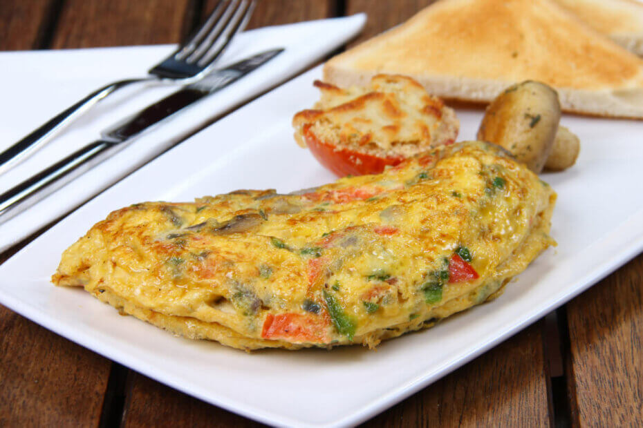 Receta de tortilla con verduras para bebés