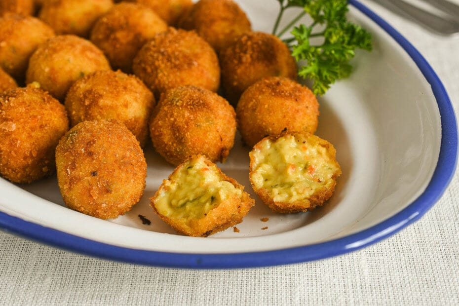 Receta de croquetas de calabacín y queso para bebés