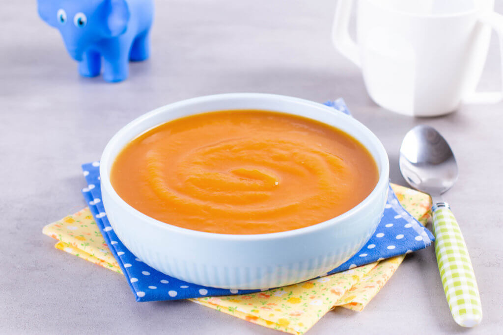 Receta de puré de calabaza y patata para bebés