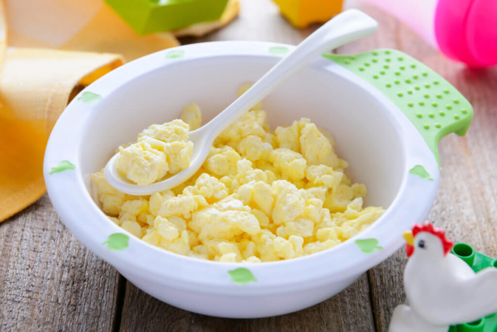 Receta de huevos revueltos para bebés