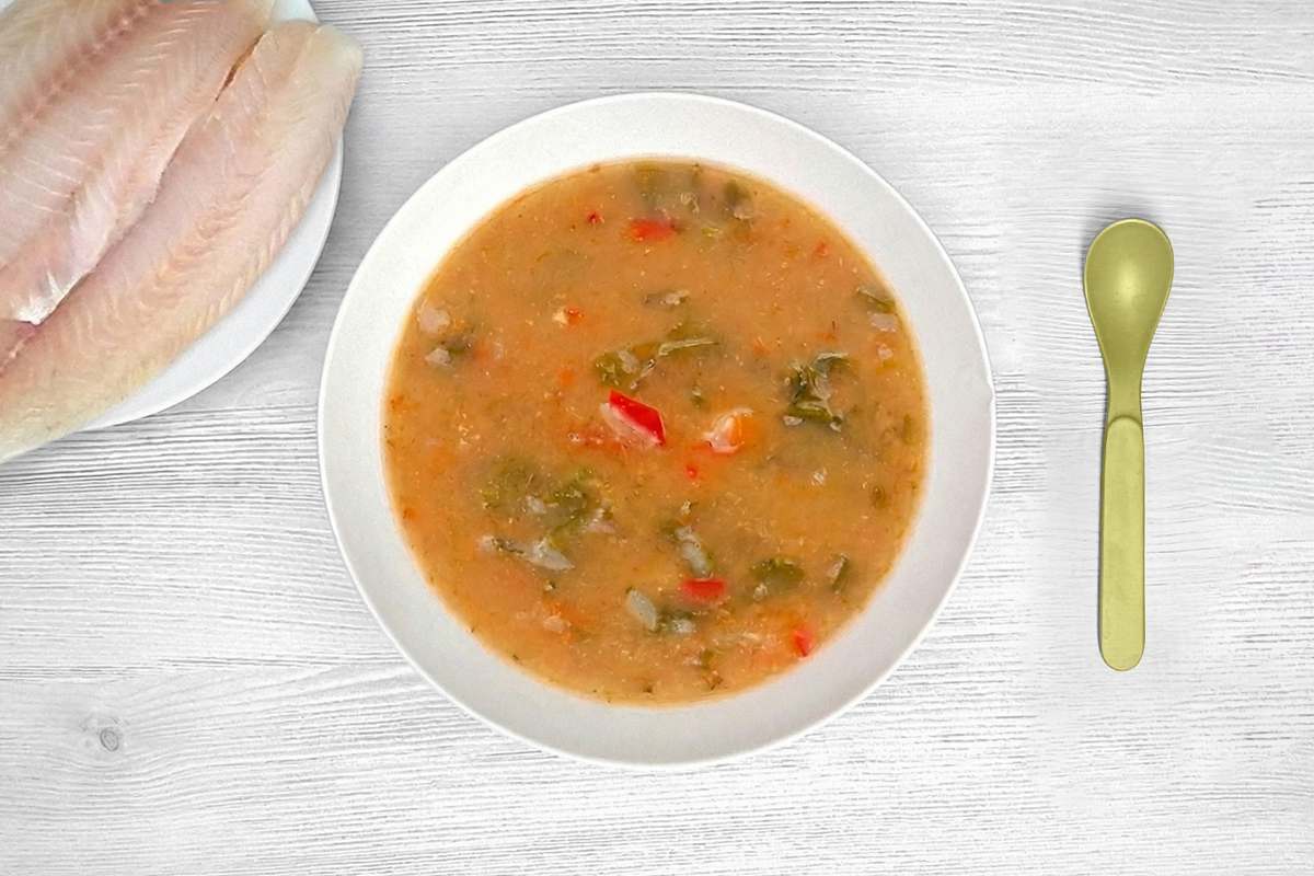 Receta de sopa de pescado para bebés