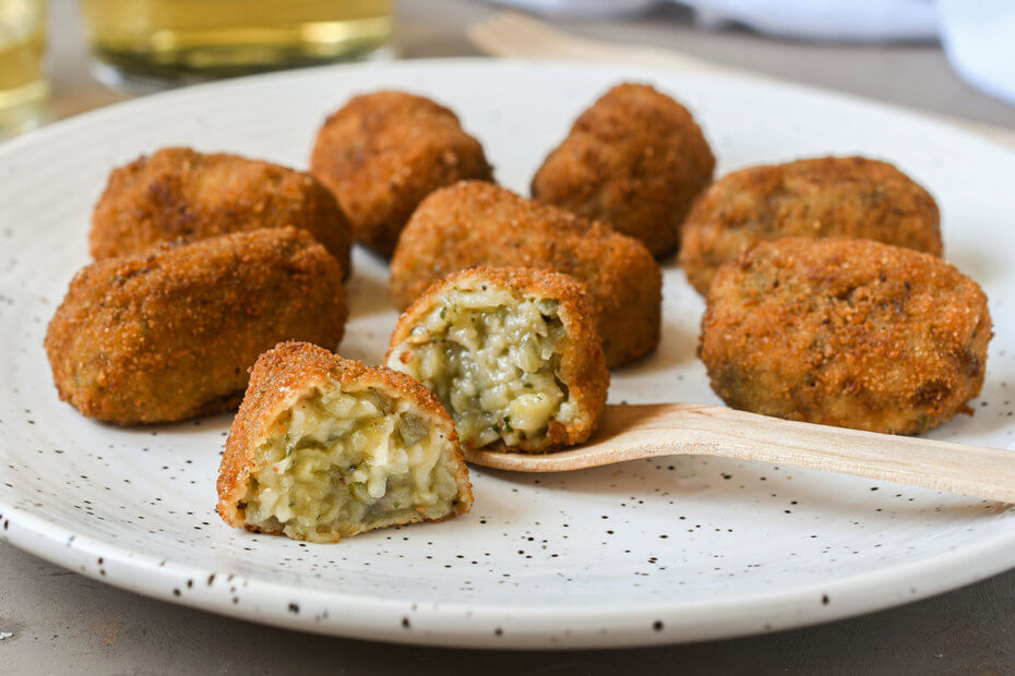 Receta de croquetas de berenjena y queso para bebés