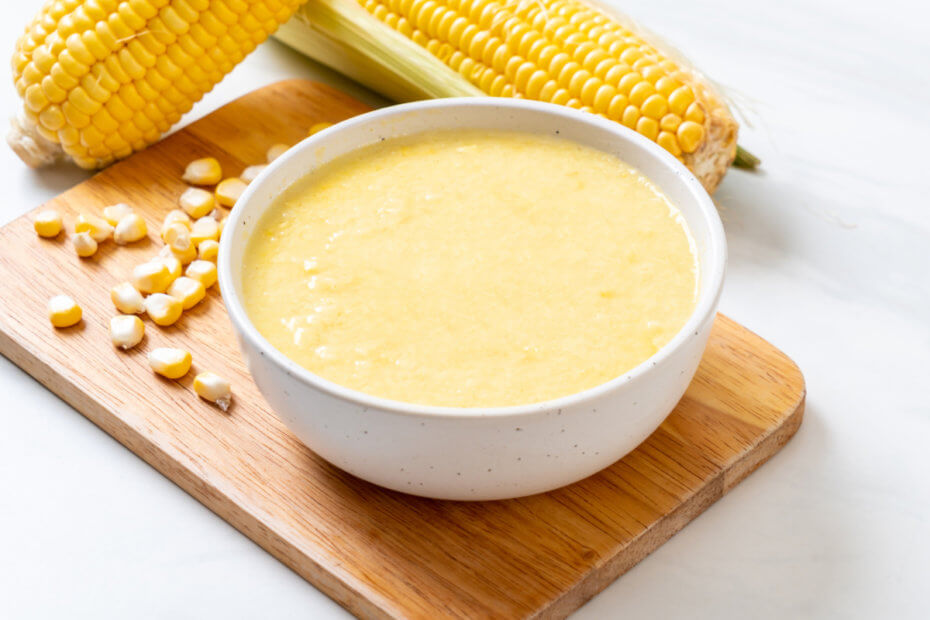 Receta de papilla de elote o maíz para bebés