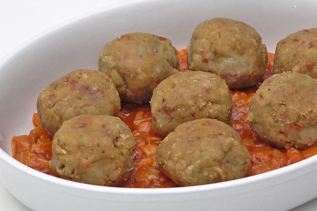 Receta de albóndigas de berenjena para bebés