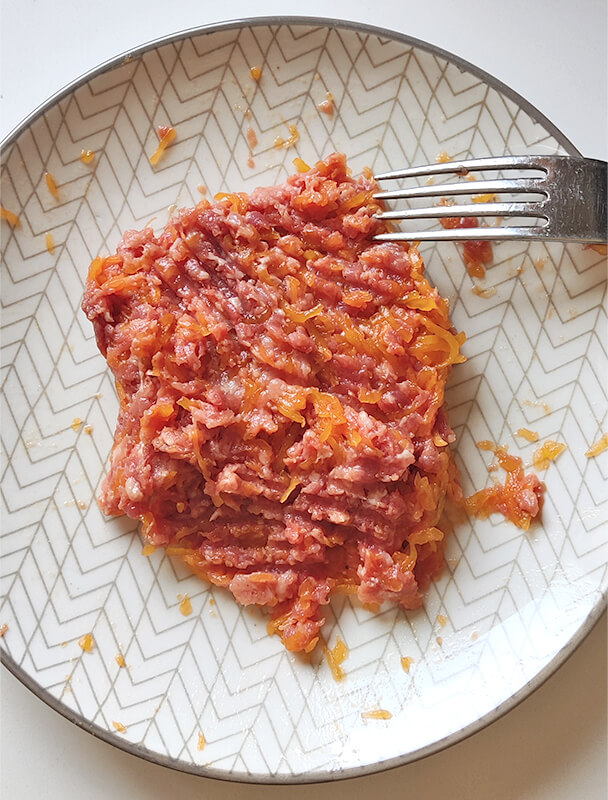 Hamburguesas con calabaza - Mezclamos