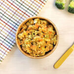 Receta de tricolor de verduras para bebés