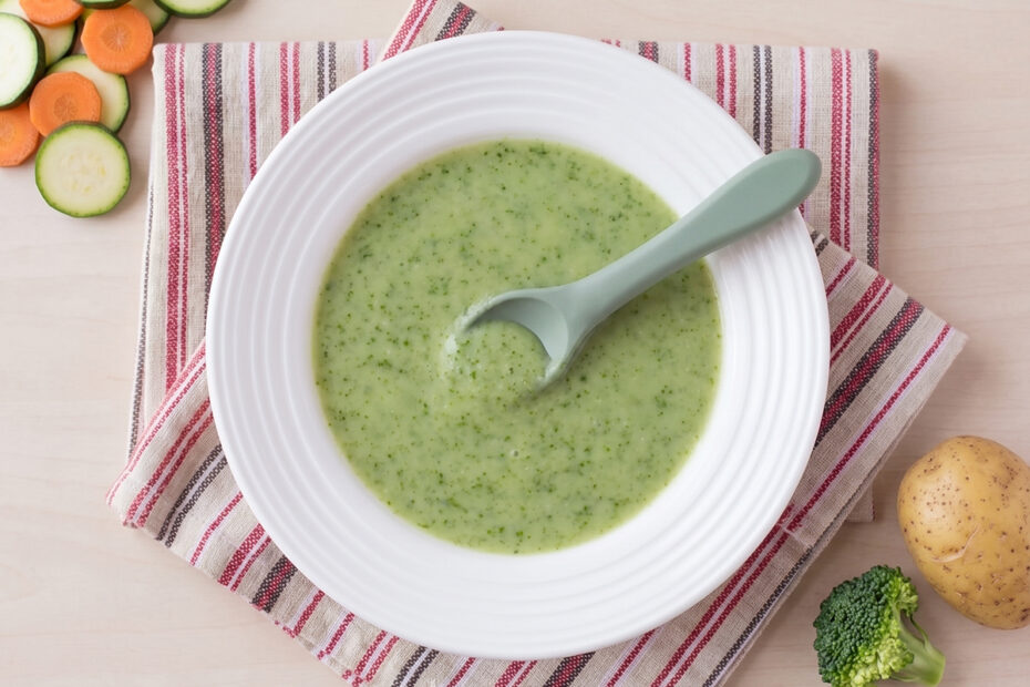 Puré para bebé con verduras y conejo