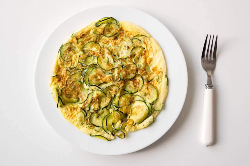 Receta de tortilla con calabacín para bebés