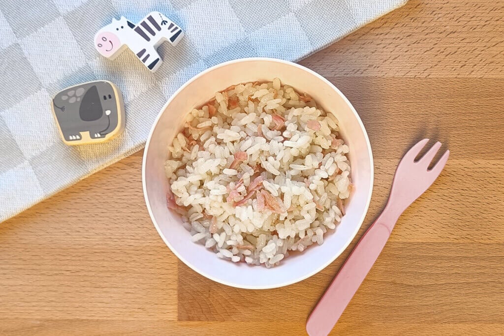 Receta de arroz con jamón cocido para bebés