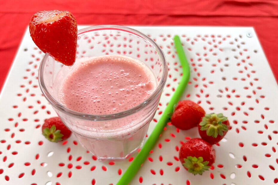 Receta de batido de fresas