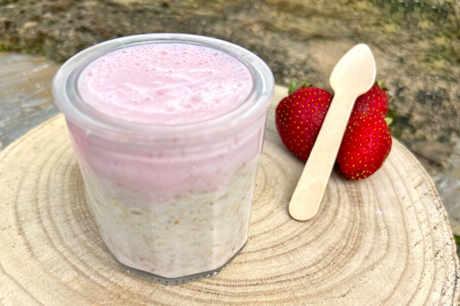 Receta de avena con fresas para bebés