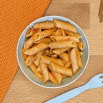 Receta de pasta integral con salsa de calabaza