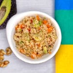 Receta de ensalada de cuscús con aguacate para niños y bebés