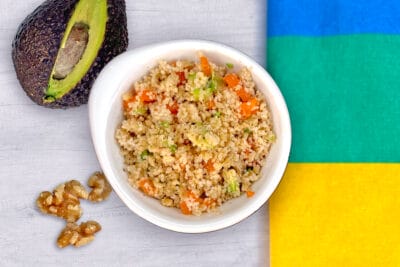Ensalada de cuscús y aguacate