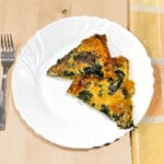 Receta de quiche de verduras con base de calabaza
