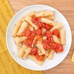 Pasta con tomates cherry para niños y bebés