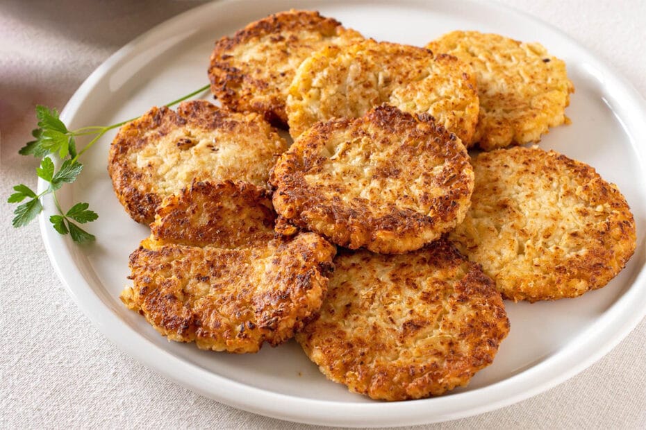 Receta de tortitas de coliflor y queso para niños y bebés