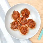 Receta de champiñones rellenos de carne picada para niños y bebés