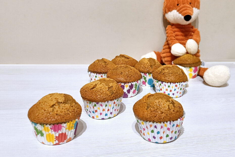 Receta de magdalenas de plátano y miel para niños