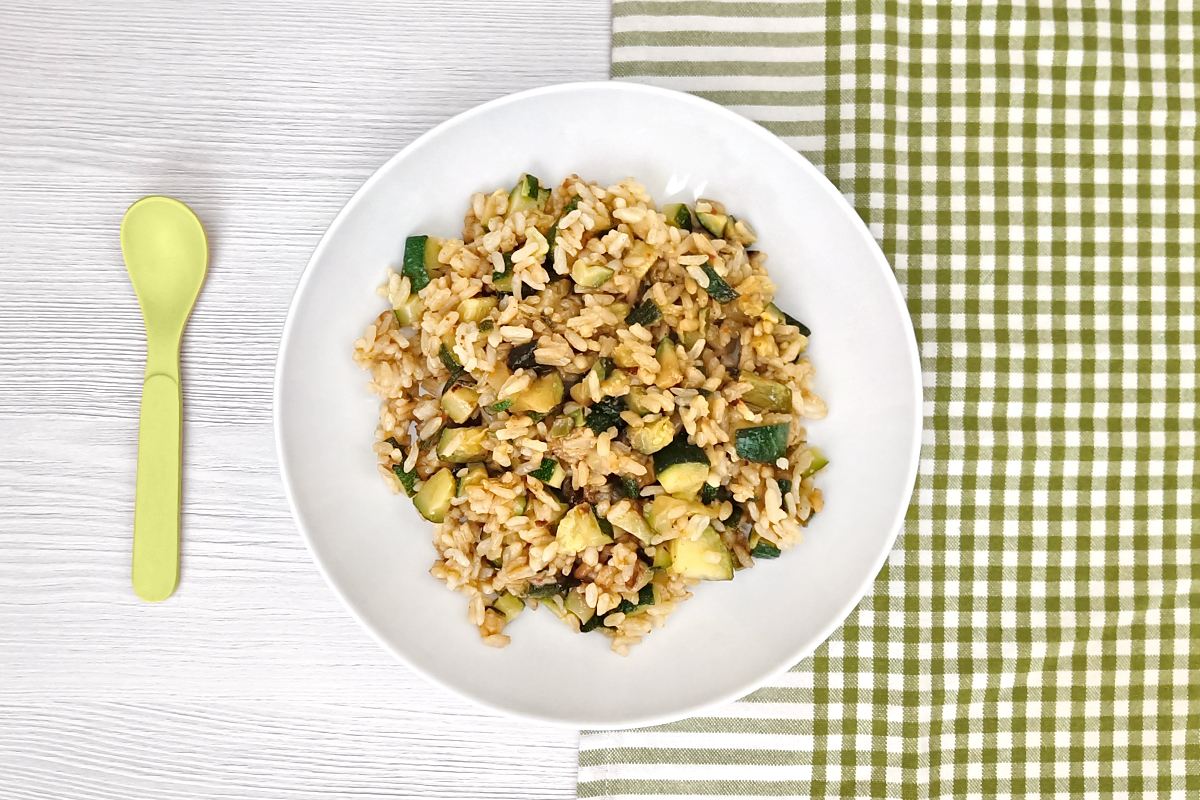 Receta de arroz con calabacín para niños y bebés