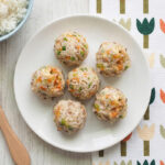 Receta de bolitas de arroz y pavo para bebés