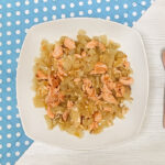 Receta de salmón encebollado para niños y bebés