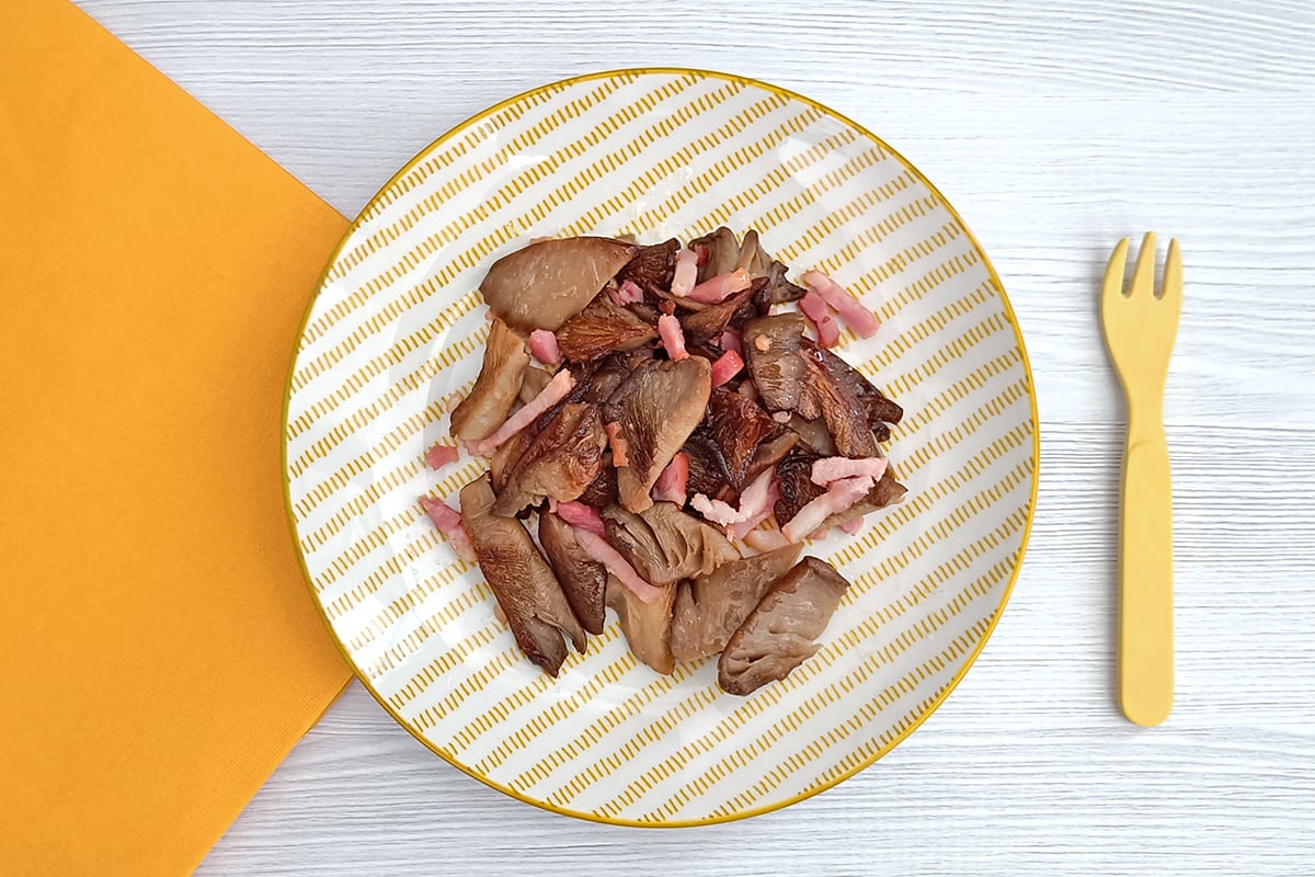 Receta de setas con bacon para niños