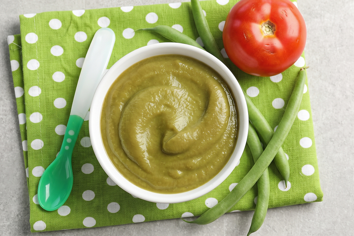Receta de puré de judías verdes con tomate