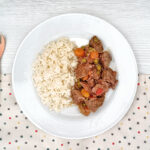 Receta de carne guisada para niños y bebés