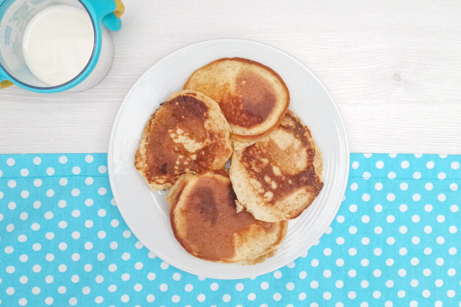 Receta de tortitas con harina integral para niños y bebés