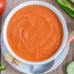 Receta de gazpacho suave para bebés