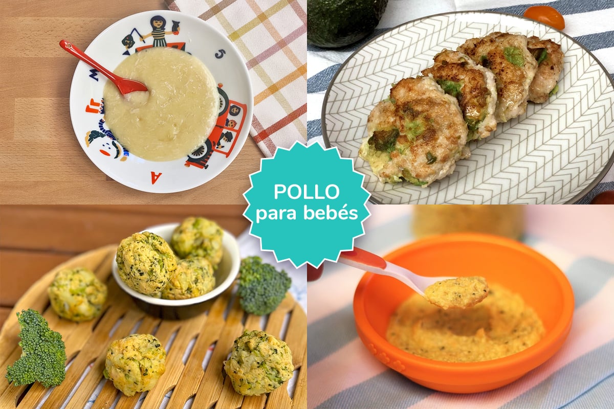 Pollo para bebés: cuándo empezar y recetas para prepararlo