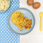 Receta de tortilla de arroz para niños y bebés